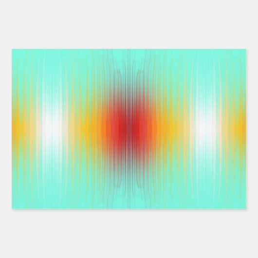 Ruimtevaartuig terugkeer plasma veld kleuren kunst inpakpapier vel (Voorkant)