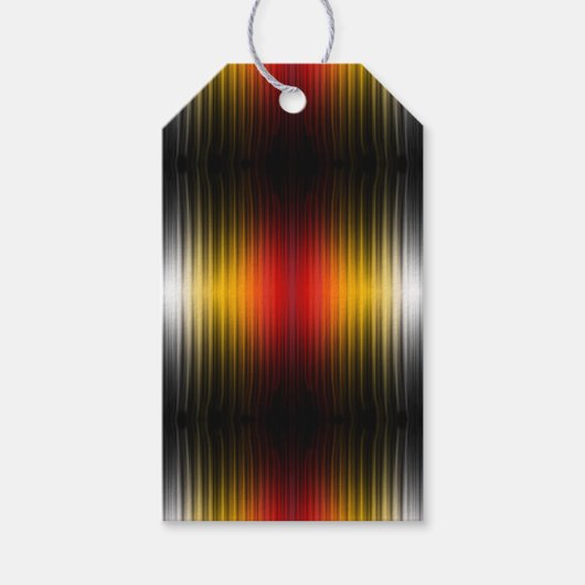 Ruimtevaartuig terugkeer plasma veld kleuren patro cadeaulabel (Voorkant)