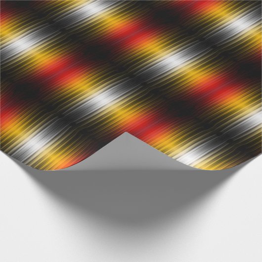 Ruimtevaartuig terugkeer plasma veld kleuren patro cadeaupapier (Hoek)