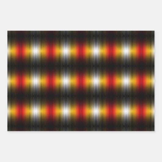 Ruimtevaartuig terugkeer plasma veld kleuren patro inpakpapier vel (Voorkant 3)