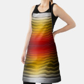 Ruimtevaartuig terugkeer plasma veld kleuren patro schort (Insitu)