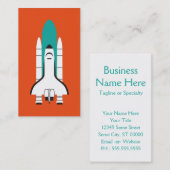 ruimtevaartuig visitekaartje (Voorkant / Achterkant)