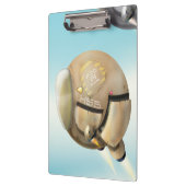 Ruimtevaartuigen die door een planeet vliegen klembord (Links)