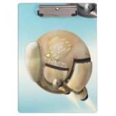 Ruimtevaartuigen die door een planeet vliegen klembord (Voorkant)