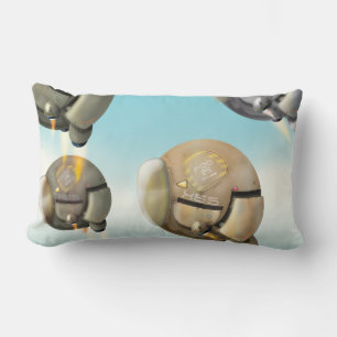 Ruimtevaartuigen die door een planeet vliegen kussen