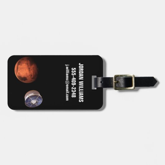 Ruimtevaartuigen met de Perseverance Rover Bagagelabel (Voorkant horizontaal)