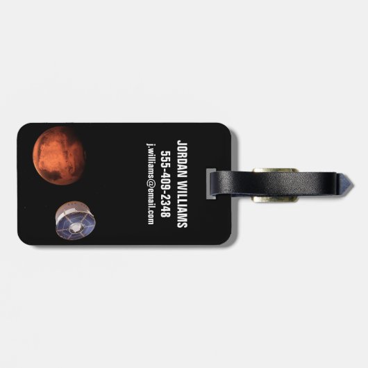 Ruimtevaartuigen met de Perseverance Rover Bagagelabel (Achterkant horizontaal)