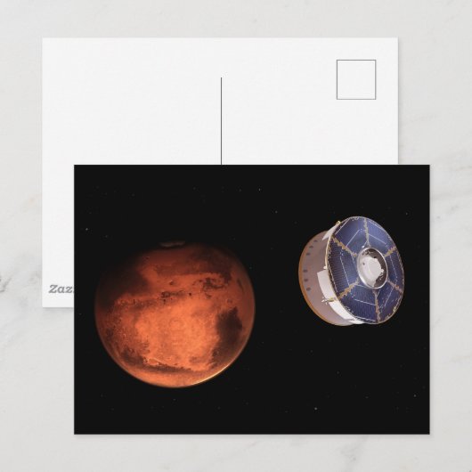 Ruimtevaartuigen met de Perseverance Rover Briefkaart (Voorkant / Achterkant)