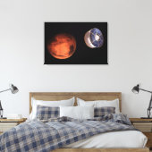 Ruimtevaartuigen met de Perseverance Rover Canvas Afdruk (Insitu (Slaapkamer))