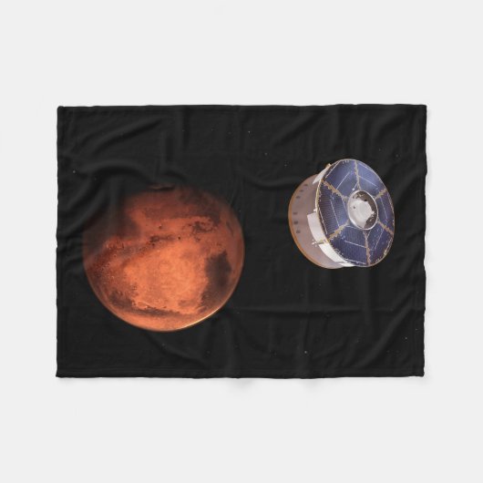 Ruimtevaartuigen met de Perseverance Rover Fleece Deken (Voorkant (Horizontaal))