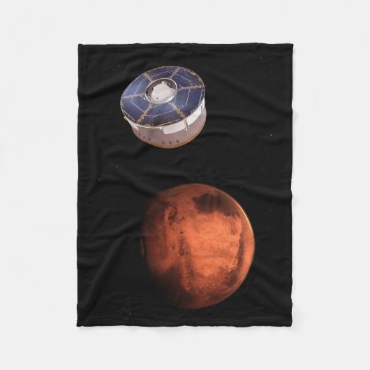Ruimtevaartuigen met de Perseverance Rover Fleece Deken (Voorkant)