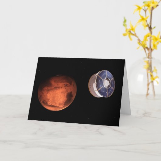 Ruimtevaartuigen met de Perseverance Rover Kaart (Gele Bloem)