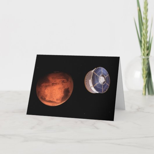 Ruimtevaartuigen met de Perseverance Rover Kaart (Voorkant)