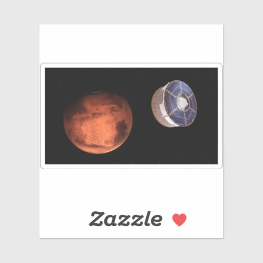 Ruimtevaartuigen met de Perseverance Rover Sticker (Vel)