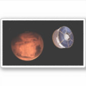 Ruimtevaartuigen met de Perseverance Rover Sticker (Voorkant)