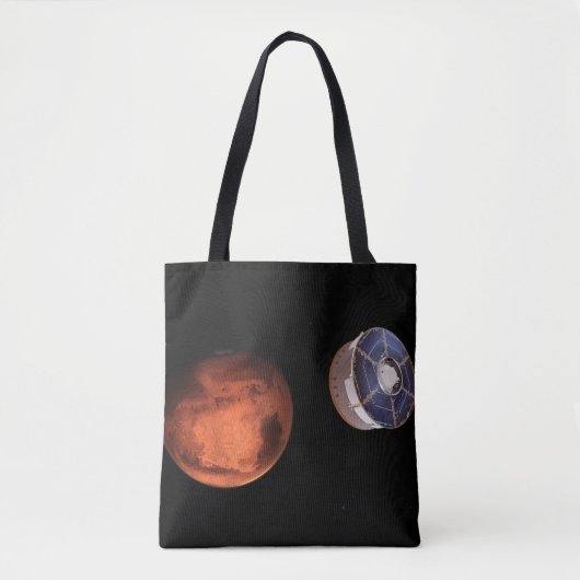 Ruimtevaartuigen met de Perseverance Rover Tote Bag (Voorkant)