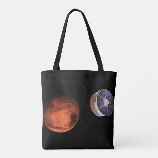 Ruimtevaartuigen met de Perseverance Rover Tote Bag (Achterkant)