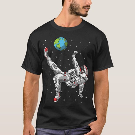 Ruimtevaartvoetballer T-shirt (Voorkant)