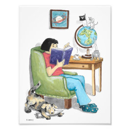 Ruimtevaartwedkunst Foto Afdruk