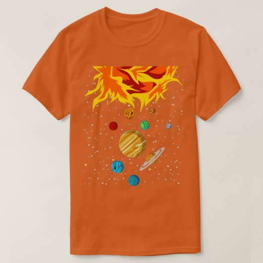 Ruimtevaartwetenschappen Universum Astronomie Plan T-shirt (Design voorkant)