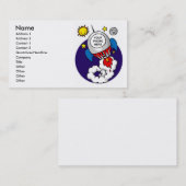 ruimtevaartwetenschapper visitekaartje (Voorkant / Achterkant)