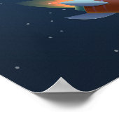 Ruimtevaartwiekte Kinderen Poster (Hoek)