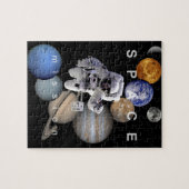 ruimtevaartzonnetplaneten voor ruimtevaartmissies legpuzzel (Horizontaal)