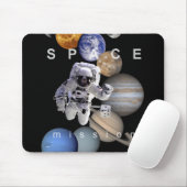 ruimtevaartzonnetplaneten voor ruimtevaartmissies muismat (Met muis)