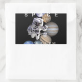 ruimtevaartzonnetplaneten voor ruimtevaartmissies rechthoekige sticker (Tas)