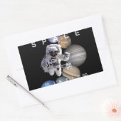 ruimtevaartzonnetplaneten voor ruimtevaartmissies rechthoekige sticker (Envelop)