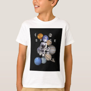 ruimtevaartzonnetplaneten voor ruimtevaartmissies t-shirt