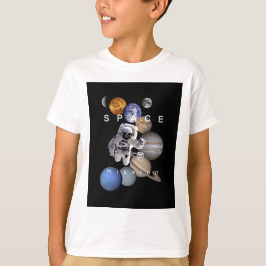 ruimtevaartzonnetplaneten voor ruimtevaartmissies t-shirt (Voorkant)