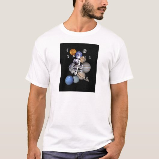 ruimtevaartzonnetplaneten voor ruimtevaartmissies t-shirt (Voorkant)