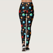 Ruimteverificatie Planeten ontwerp Leggings (Achterkant)