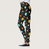 Ruimteverificatie Planeten ontwerp Leggings (Links)