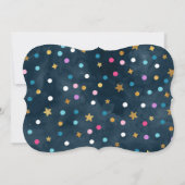 Ruimteverjaardagsuitnodiging Outer Space Party Kaart (Achterkant)