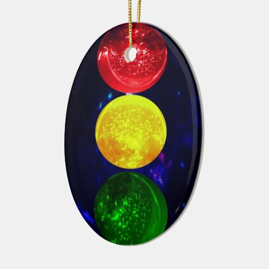 Ruimteverkeerslicht Keramisch Ornament (Links)