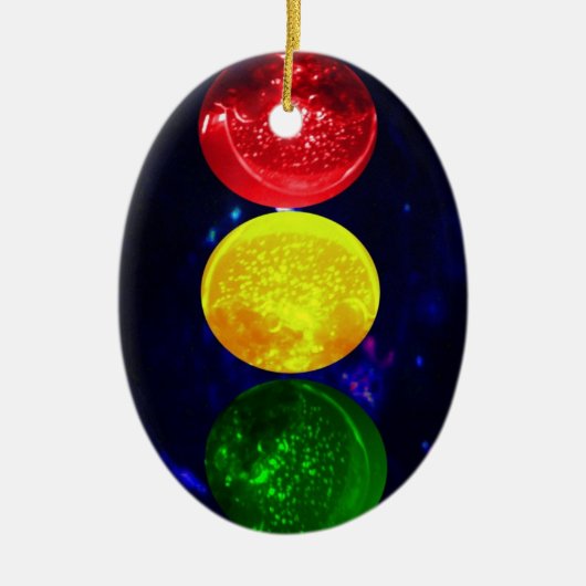 Ruimteverkeerslicht Keramisch Ornament (Voorkant)