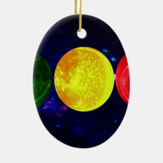 Ruimteverkeerslicht Keramisch Ornament (Achterkant)