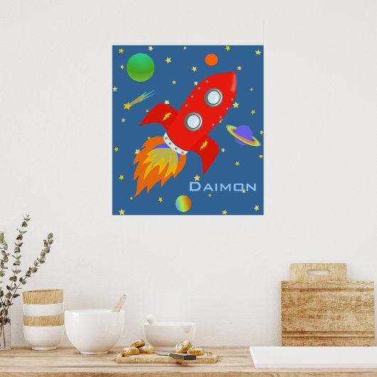 Ruimteverkenner - Aangepast Poster (Keuken)