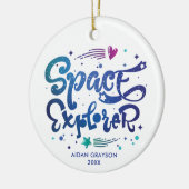 Ruimteverkenner Aangepaste buitenruimteas Keramisch Ornament (Links)