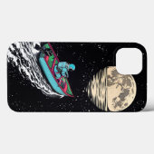 Ruimteverkenner die naar de maan roeit Case-Mate iPhone case (Achterkant (horizontaal))