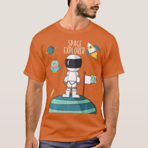 Ruimteverkenner Exploratie Gift Inspire Kinder jon T-shirt