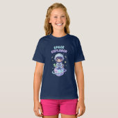 Ruimteverkenner Kawaii T-shirt (Voorkant volledig)