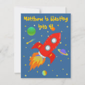 Ruimteverkenner - kleine uitnodiging (Voorkant)