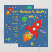 Ruimteverkenner - kleine uitnodiging (Voorkant / Achterkant)