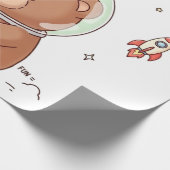 Ruimteverkenner Teddy Cadeaupapier (Hoek)