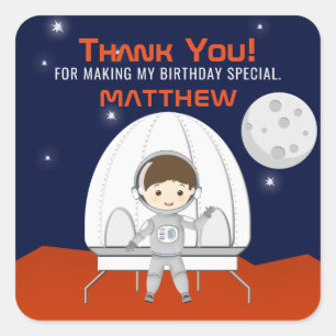 Ruimteverkenner Vierkante Sticker