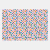 Ruimteverkenners op Light Pink Inpakpapier Vel (Voorkant 3)