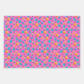 Ruimteverkenners op roze inpakpapier vel (Voorkant)